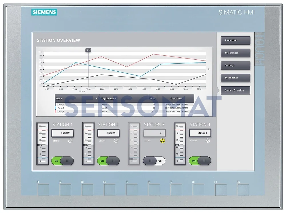 Siemens 6AG1123-2MB03-2AX0 KTP1200 Basic color PN