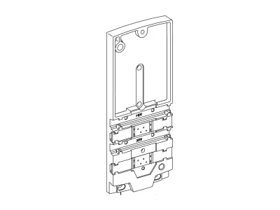 ASI67FFB03 Compact connection base, Advantys, 4 fixing points, compact type interface, connection accessories, 60mm