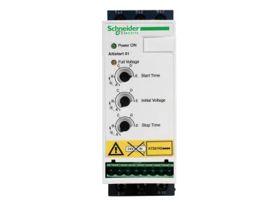 ATS01N206LU soft starter for asynchronous motor, Altistart 01, ATS01, 6A, 200 to 240V, 0.75 to 1.1kW