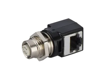 TCSEAAF11F13F00 adaptor M12 female/RJ45 - for Ethernet connection
